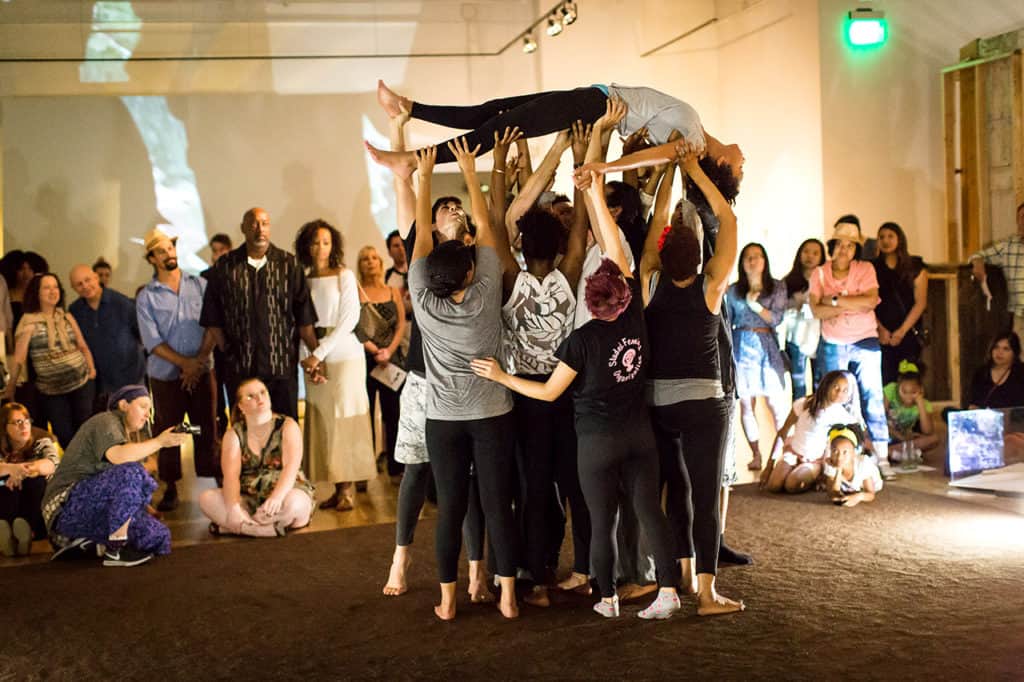 Photo: The School for the Movement of the Technicolor People, taisha paggett, credit: Lynn Lane