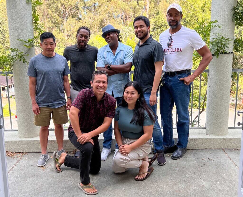 This photo was taken at Montalvo Arts Center after a 4-day developmental workshop of Harlem Canary/Tokyo Crow in July 2022.
