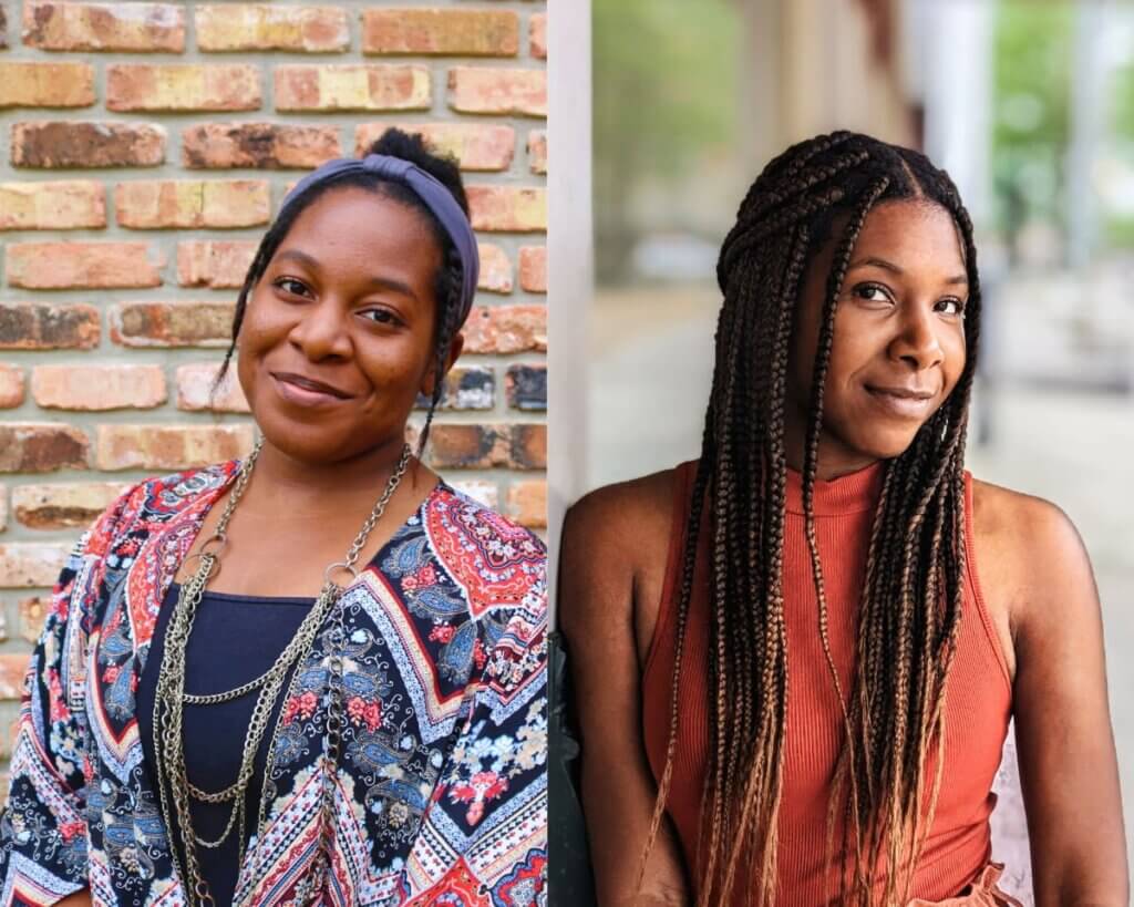 Headshots of Chasah West and Charliese West