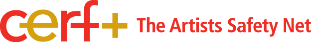Logo for cerf+ The Artists Safety Net