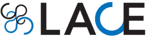 Logo for LACE (Los Angeles Contemporary Exhibitions)